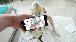 Vera Bliss is obsessed with dicks to the point of drawing them on paper and cutting them out so she can tape them onto things, including her stepbrother Jason. Jason finds a small dick taped onto his